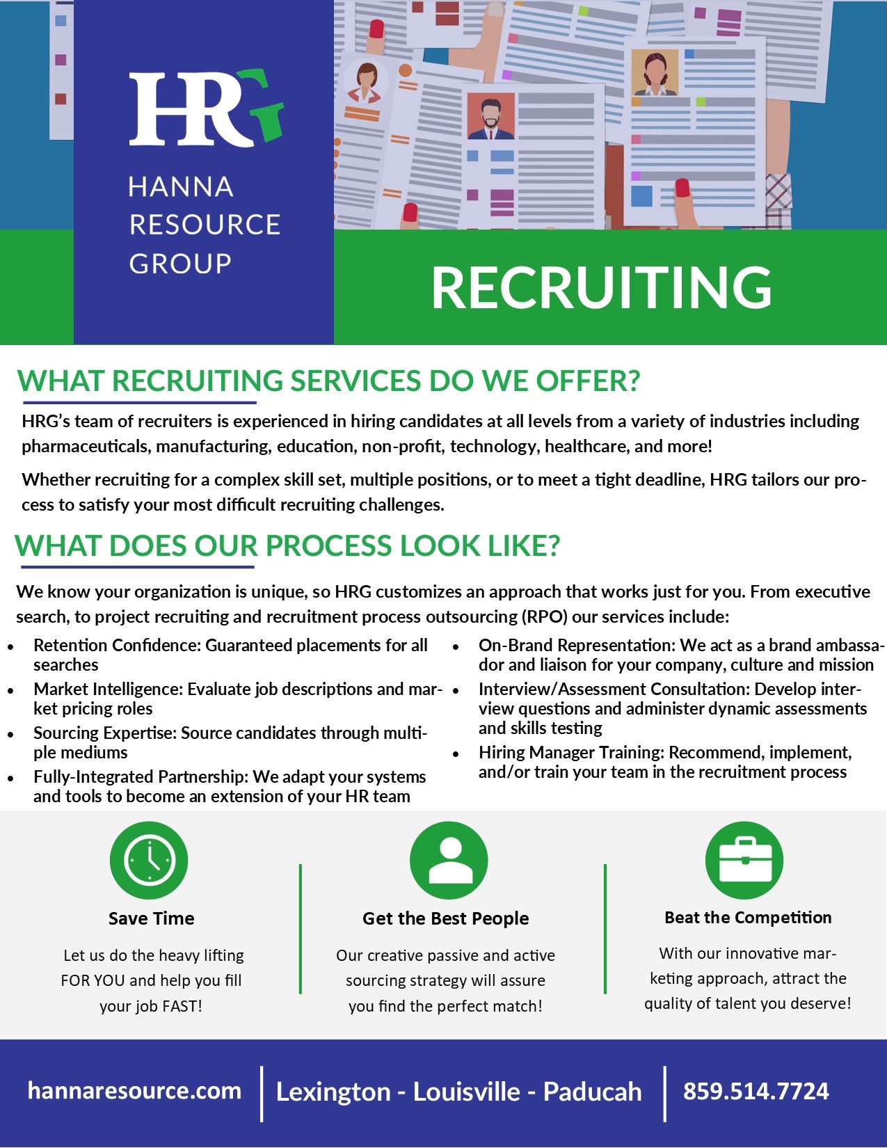 Talent Recruiting Flyer by Hanna Resource Group