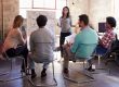 Photo of a team conducting an organizational development exercise at a whiteboard