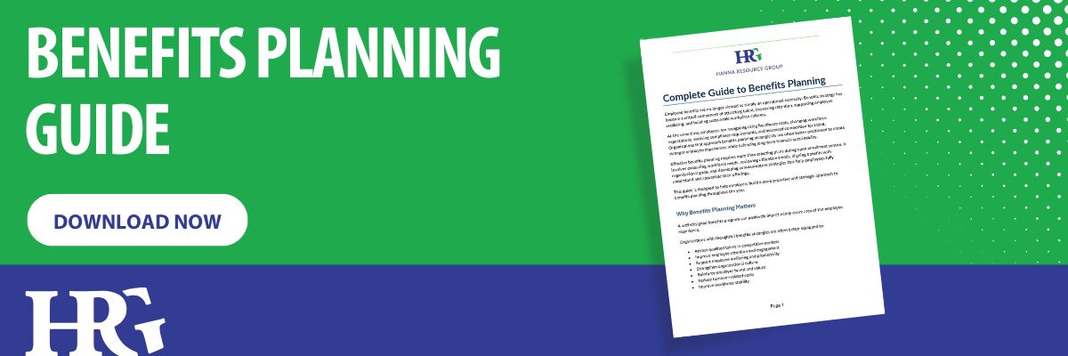 Download Banner with Button - Benefits Planning Guide - Hanna Resource Group