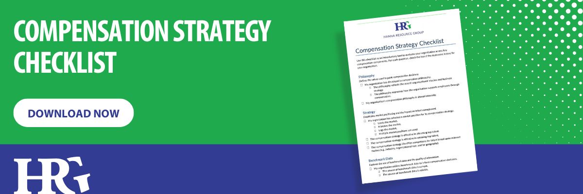 Download Banner with Button - Compensation Strategy Checklist - Hanna Resource Group