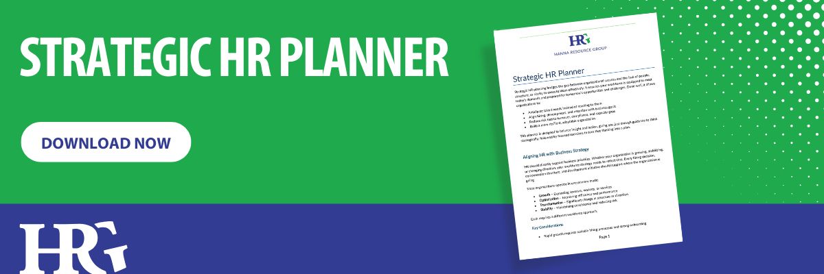 Download Banner with Button - Strategic HR Planner - Hanna Resource Group