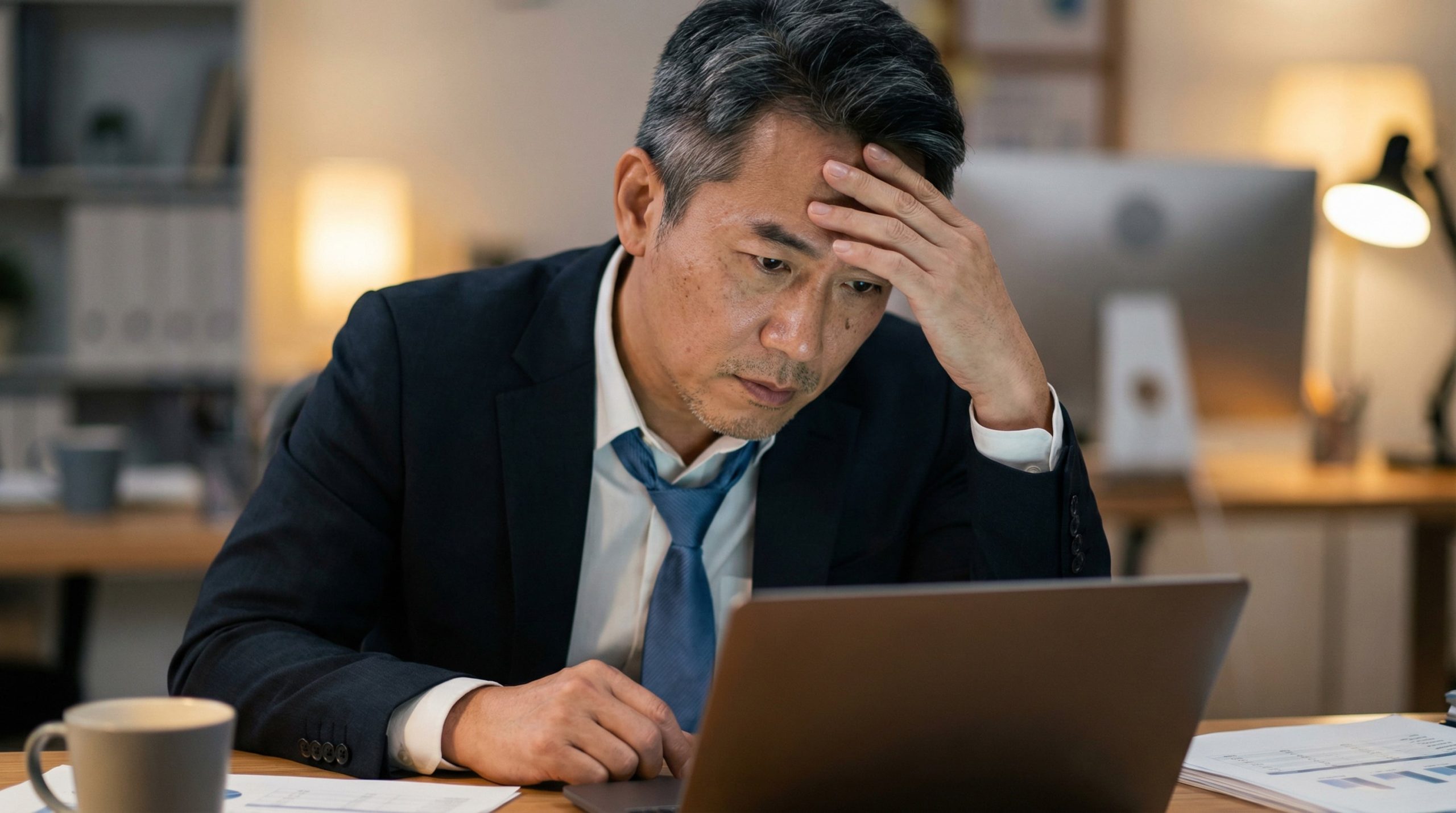 Stressed Professional